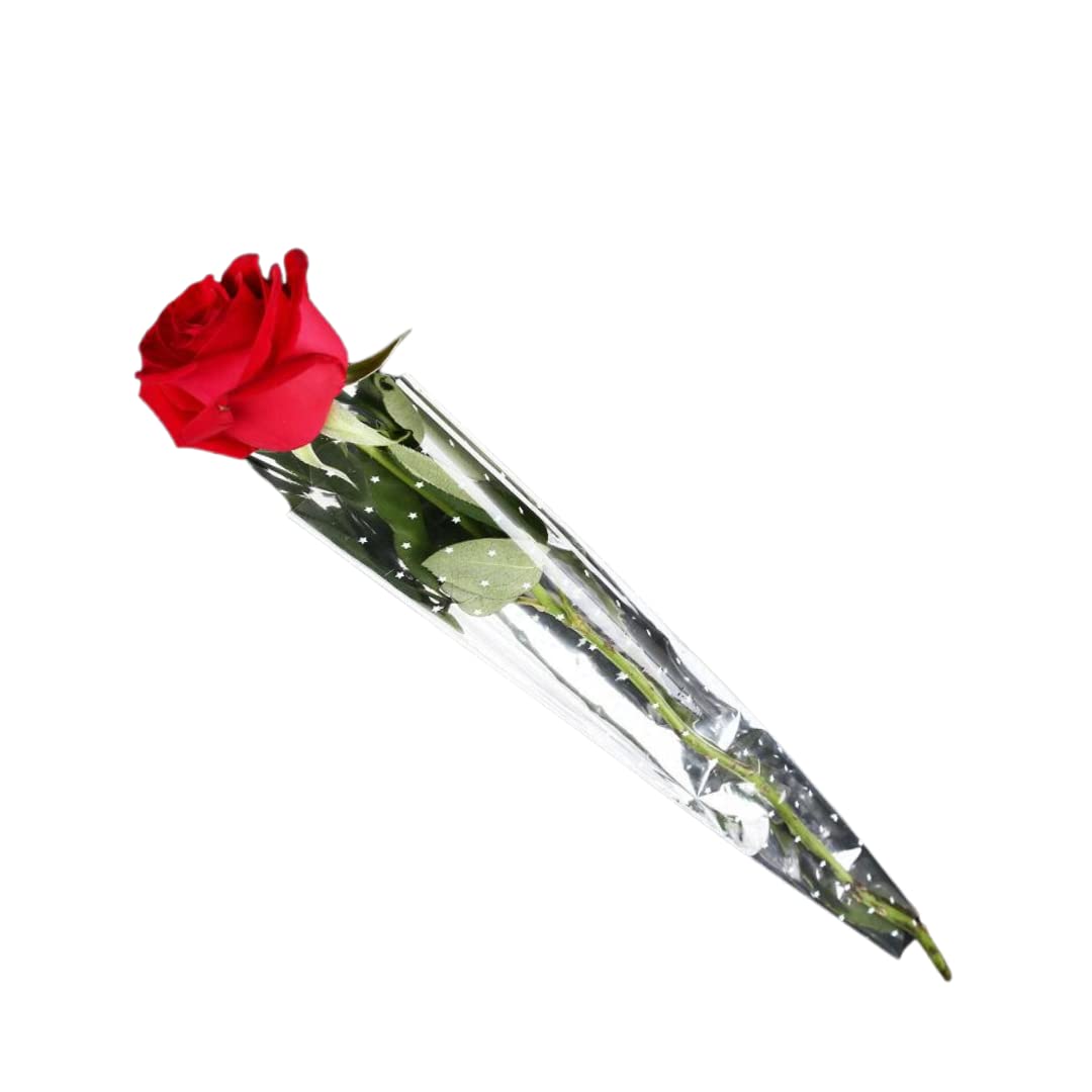 Single wrapped rose