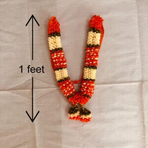 Orange White Artificial Garland