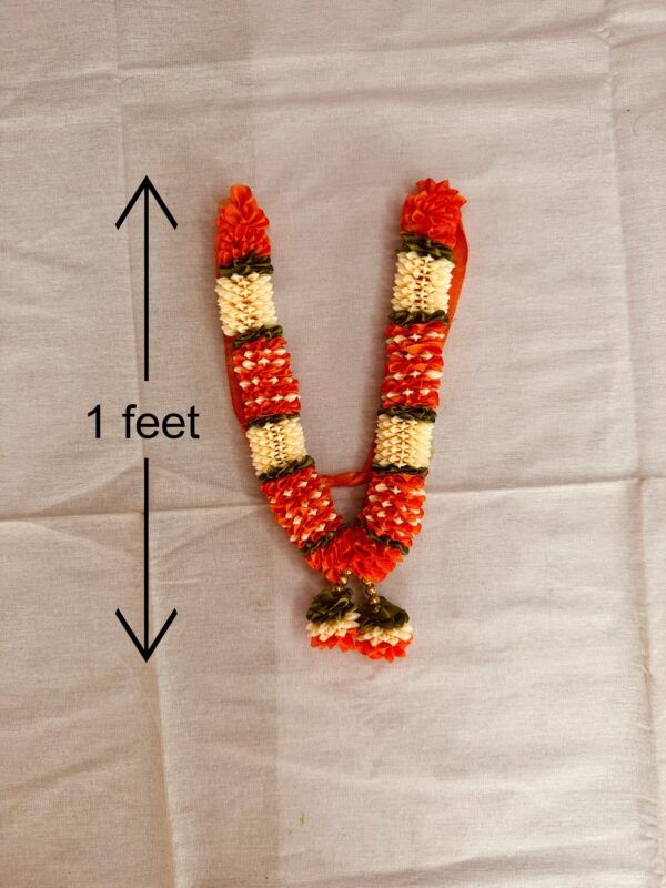 Orange White Artificial Garland